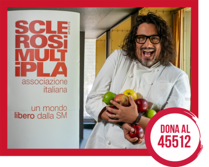 Alessandro Borghese testimonial per La mela di AISM